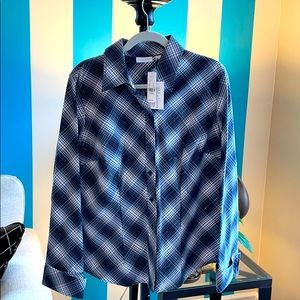 NY&C Stretch Long-Sleeve Shirt with Cuffs